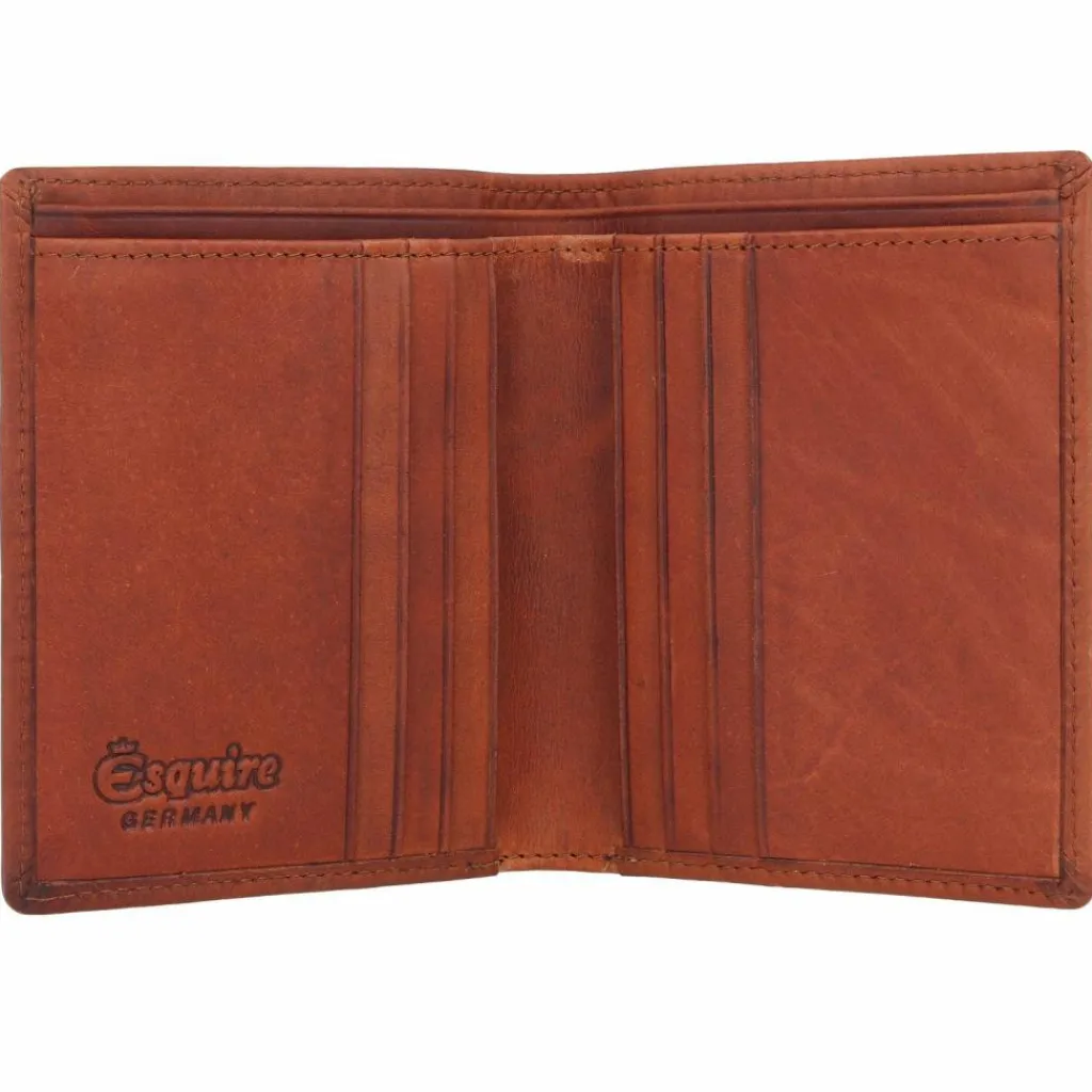Esquire Herrengeldbörsen Hochformat<Dallas Geldbörse RFID Leder 9,5 cm braun