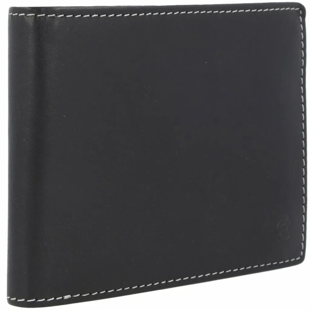 Esquire Herrengeldbörsen Querformat<Dallas Geldbörse RFID Schutz Leder 13 cm schwarz