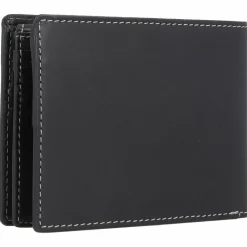 Esquire Herrengeldbörsen Querformat<Dallas Geldbörse RFID Schutz Leder 13 cm schwarz