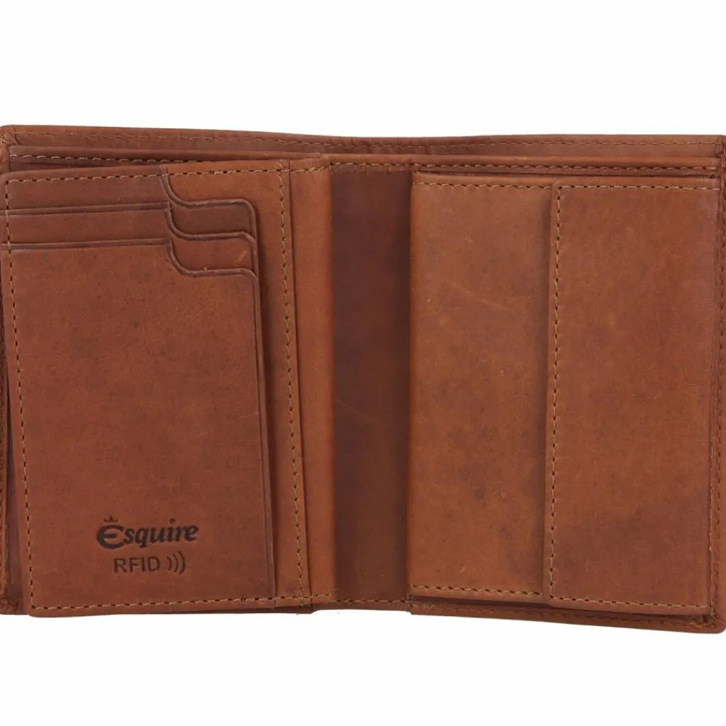 Best Esquire Dallas Geldbörse RFID Schutz Leder 10 cm braun