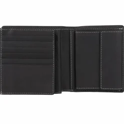 Esquire Herrengeldbörsen Hochformat<Dallas Geldbörse RFID Schutz Leder 11 cm schwarz