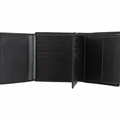 Esquire Herrengeldbörsen Hochformat<Dallas Geldbörse RFID Schutz Leder 11 cm schwarz