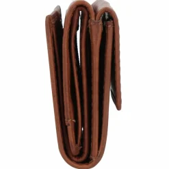 Esquire Herrengeldbörsen Querformat|Damengeldbörsen Querformat<Dallas Geldbörse RFID Schutz Leder 10 cm braun