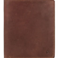 Esquire Herrengeldbörsen Hochformat<Dallas Geldbörse RFID Schutz Leder 12 cm braun