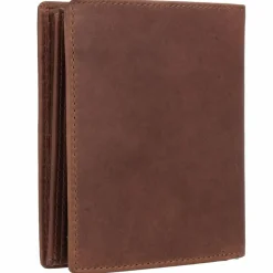 Esquire Herrengeldbörsen Hochformat<Dallas Geldbörse RFID Schutz Leder 12 cm braun