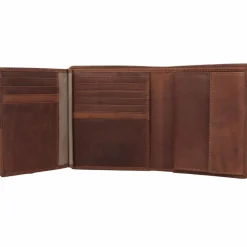 Esquire Herrengeldbörsen Hochformat<Dallas Geldbörse RFID Schutz Leder 12 cm braun