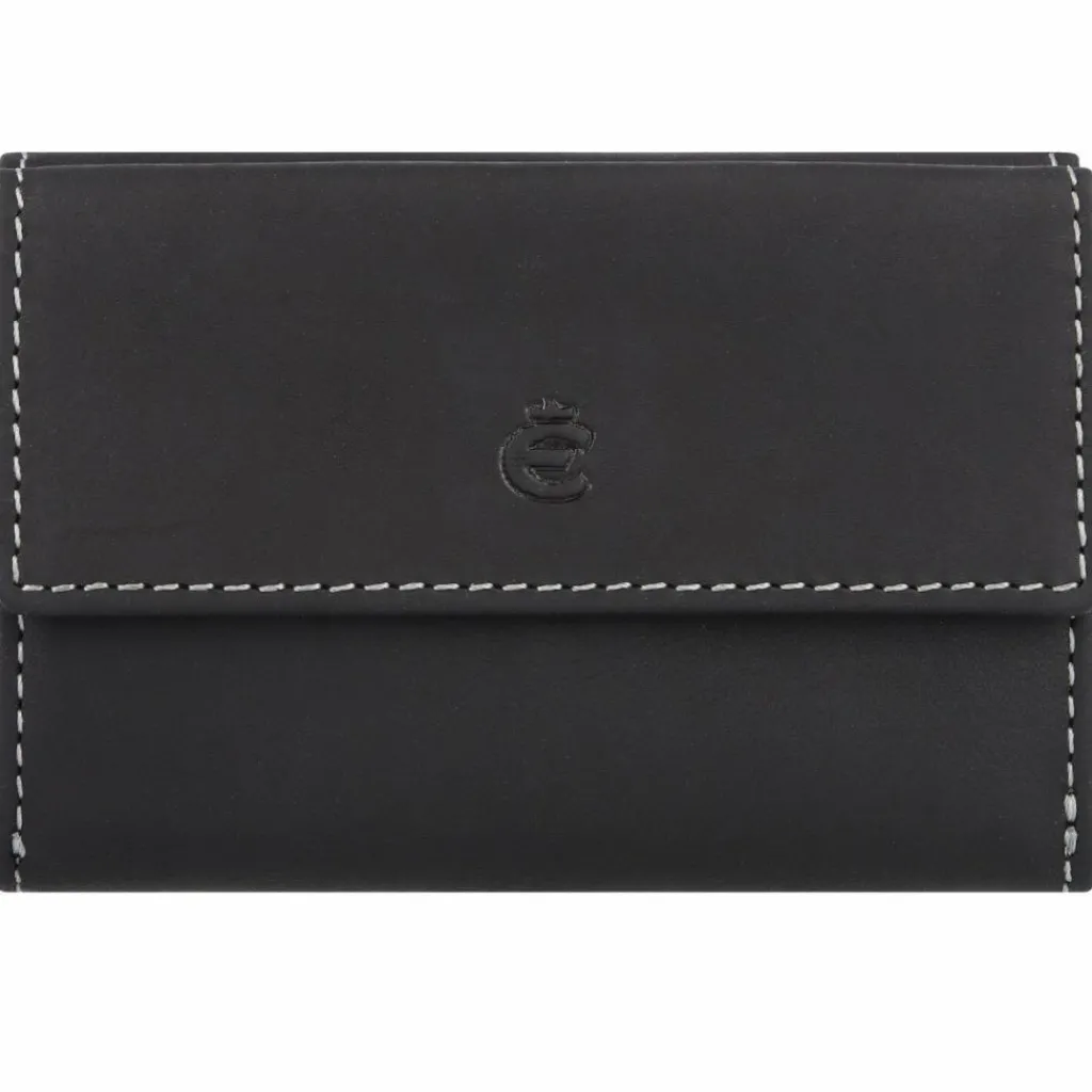 Esquire Herrengeldbörsen Querformat|Damengeldbörsen Querformat<Dallas Geldbörse RFID Schutz Leder 10 cm schwarz