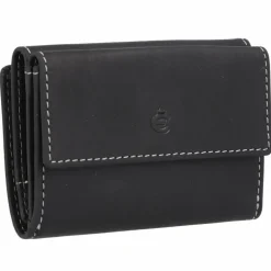 Esquire Herrengeldbörsen Querformat|Damengeldbörsen Querformat<Dallas Geldbörse RFID Schutz Leder 10 cm schwarz