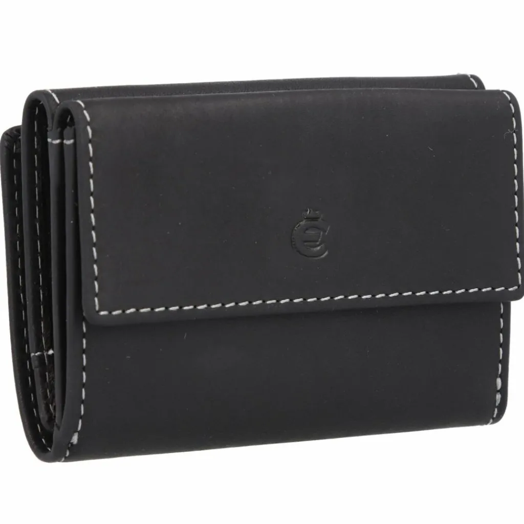 Esquire Herrengeldbörsen Querformat|Damengeldbörsen Querformat<Dallas Geldbörse RFID Schutz Leder 10 cm schwarz