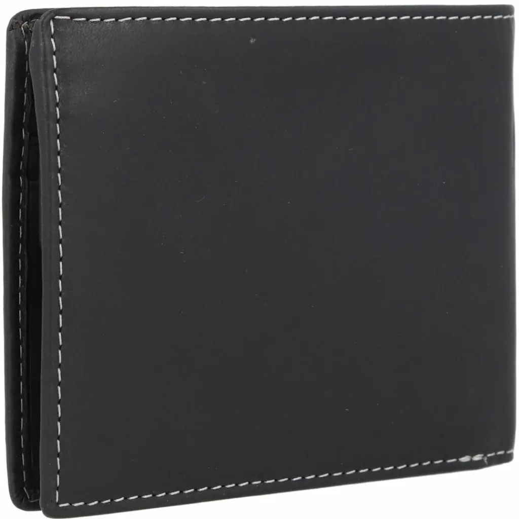 Discount Esquire Dallas Geldbörse RFID Schutz Leder 12 cm schwarz