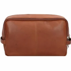 Best Esquire Dallas Kulturbeutel Leder 27 cm braun