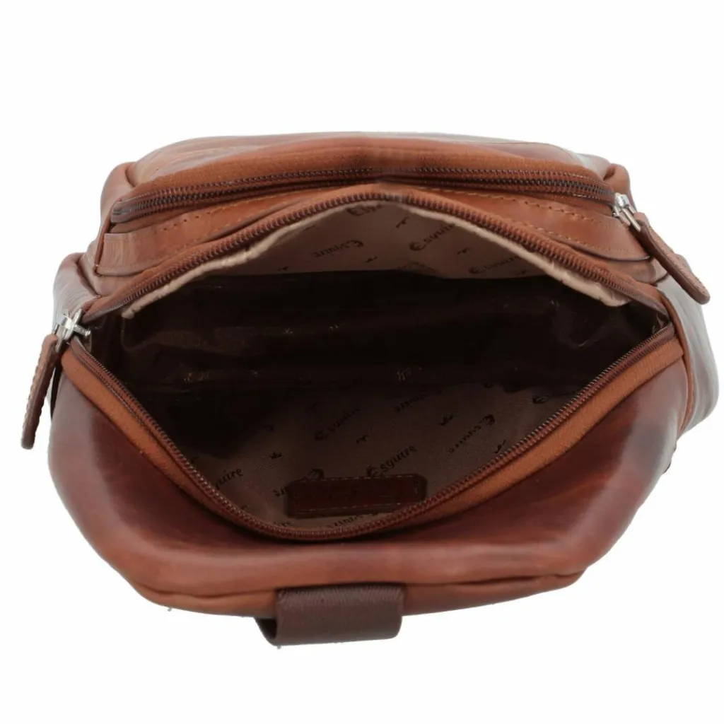 Esquire Umhängetaschen<Dallas Umhängetasche Leder 20 cm braun