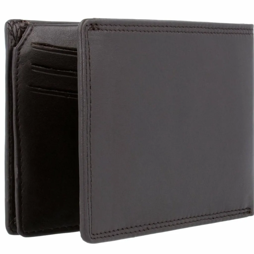 Esquire Herrengeldbörsen Querformat<Duo Geldbörse Leder 11 cm braun