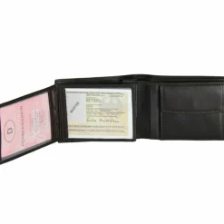 Discount Esquire Duo Geldbörse Leder 12,5 cm black