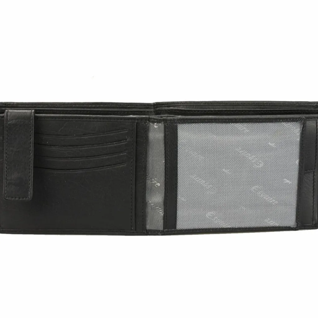 Esquire Herrengeldbörsen Querformat<Eco Geldbörse I Leder 12 cm black