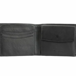 Esquire Herrengeldbörsen Querformat<Eco Geldbörse Leder 11 cm black