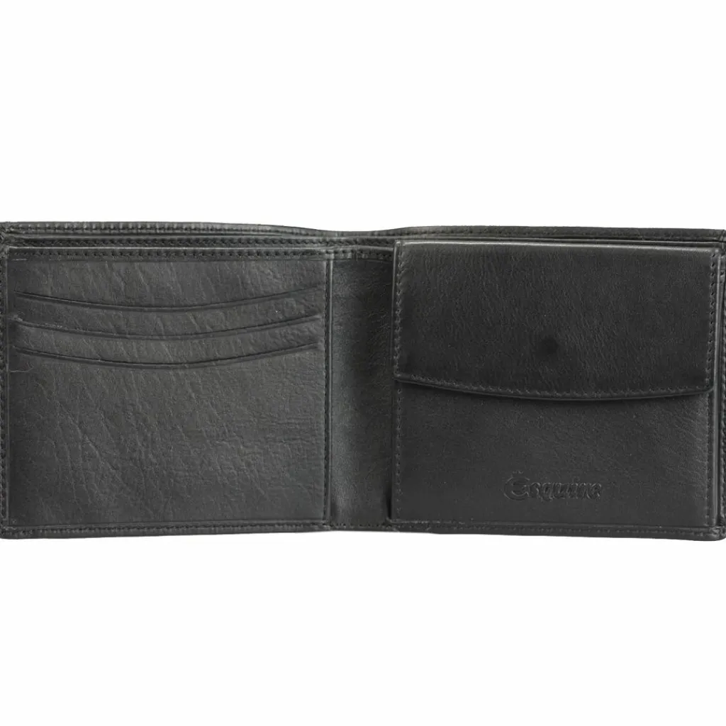 Esquire Herrengeldbörsen Querformat<Eco Geldbörse Leder 11 cm black