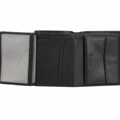 Hot Esquire Eco Geldbörse Leder 9,5 cm schwarz