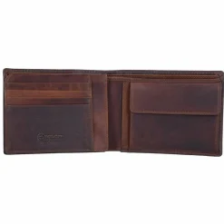 Hot Esquire Dallas Geldbörse Leder 12,5 cm braun