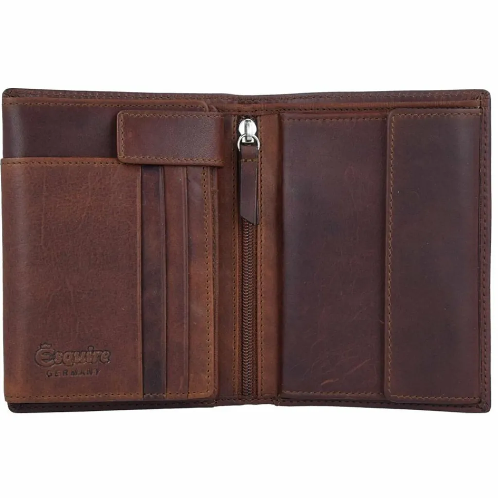 Best Esquire Dallas Geldbörse Leder 9,5 cm braun
