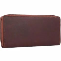 Esquire Damengeldbörsen Querformat<Dallas Geldbörse Leder 19 cm braun