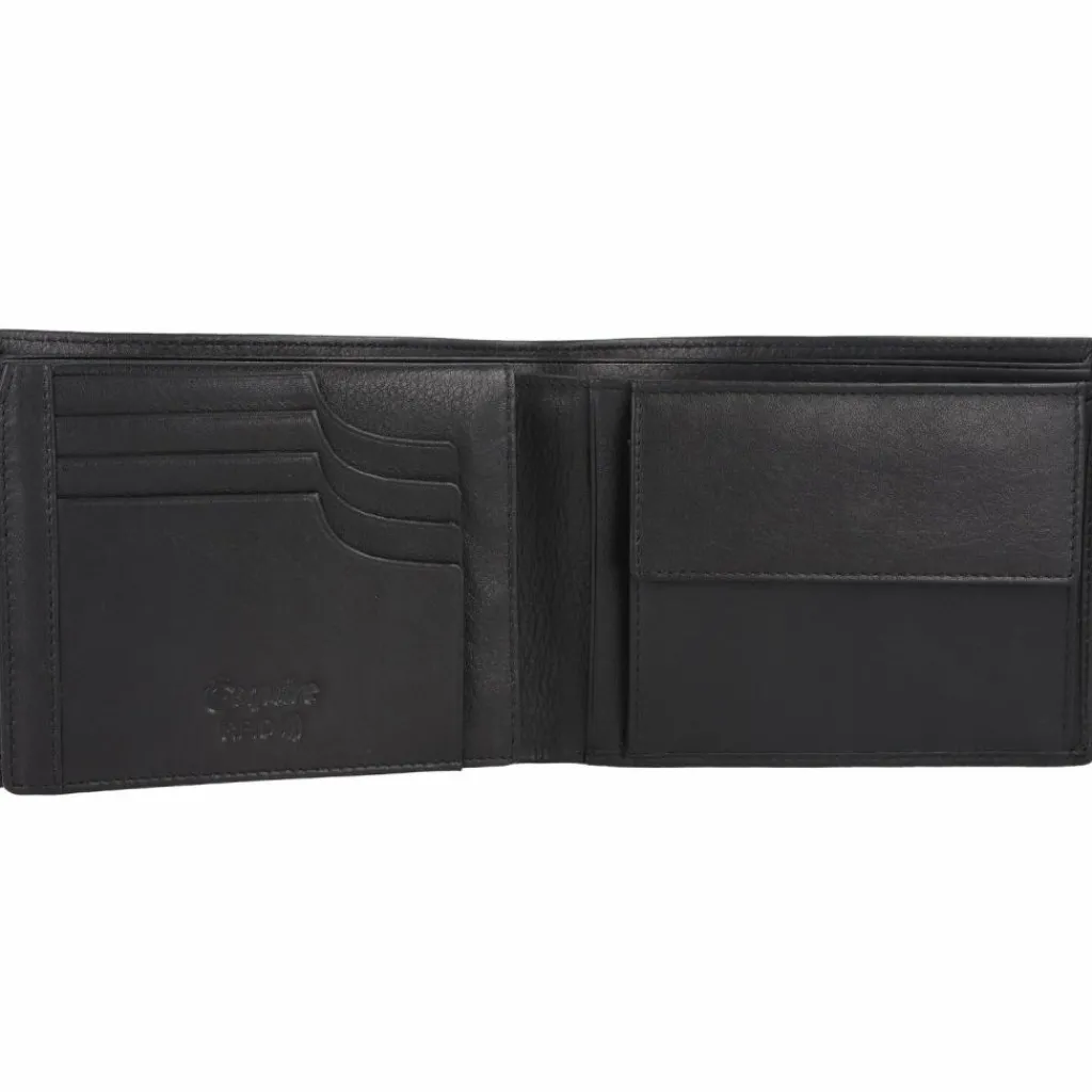 Best Esquire Frankfurt Geldbörse RFID Schutz Leder 12.5 cm schwarz