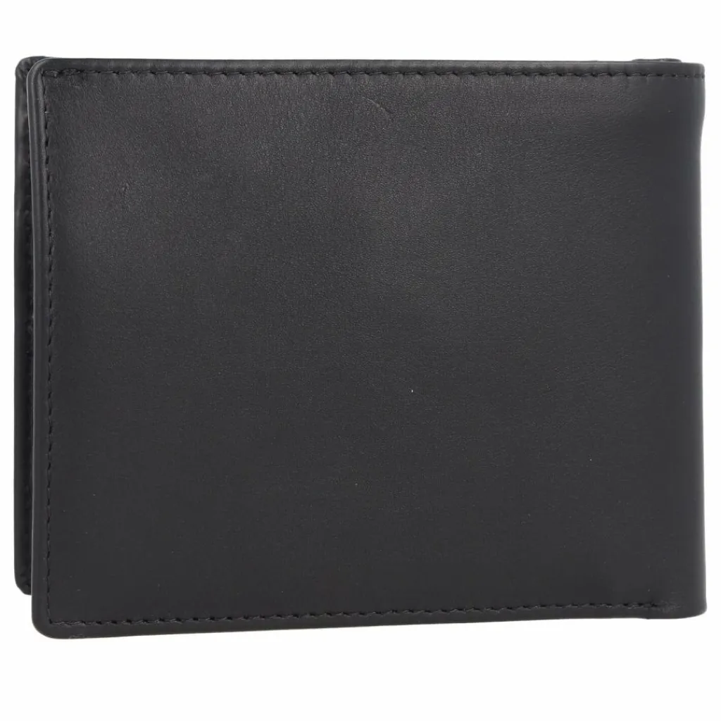 Esquire Herrengeldbörsen Querformat<Frankfurt Geldbörse RFID Schutz Leder 11 cm schwarz