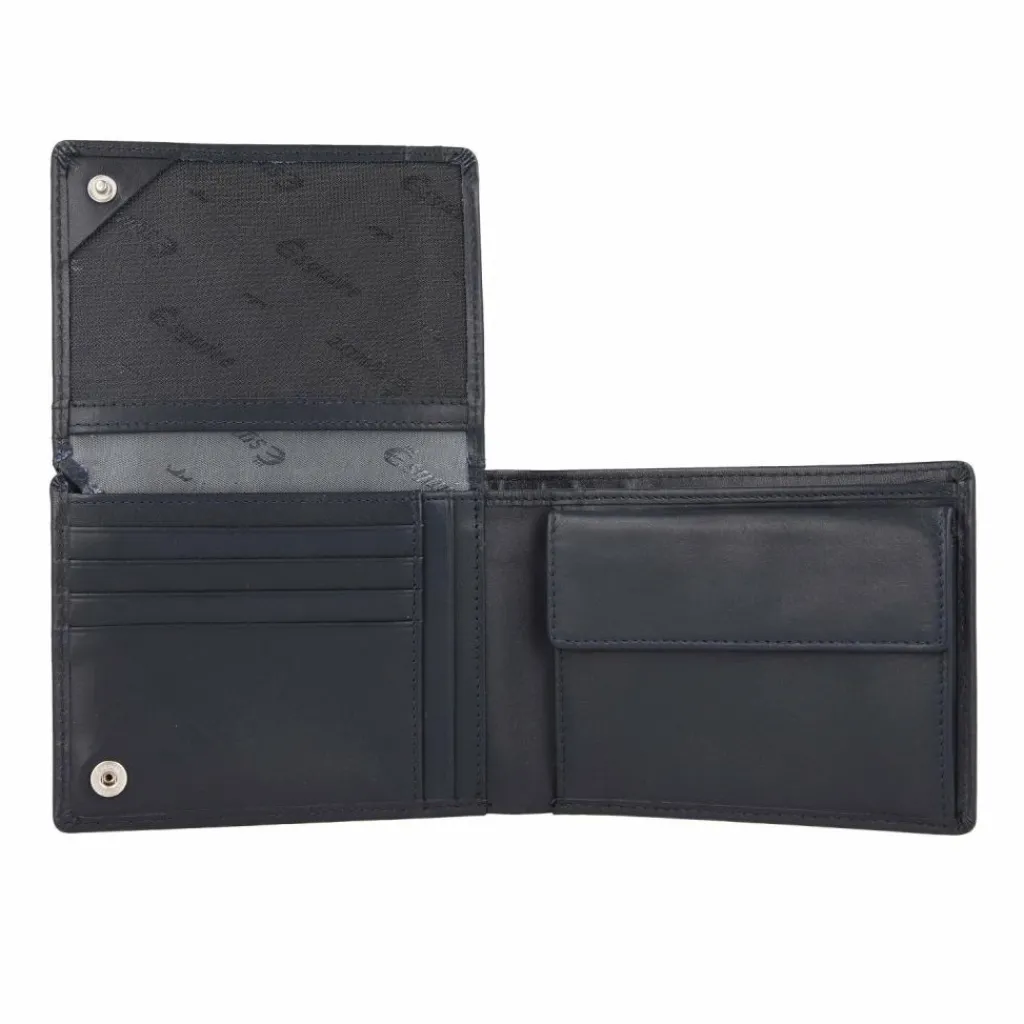 Esquire Herrengeldbörsen Querformat<Harry Geldbörse Leder 12 cm blau