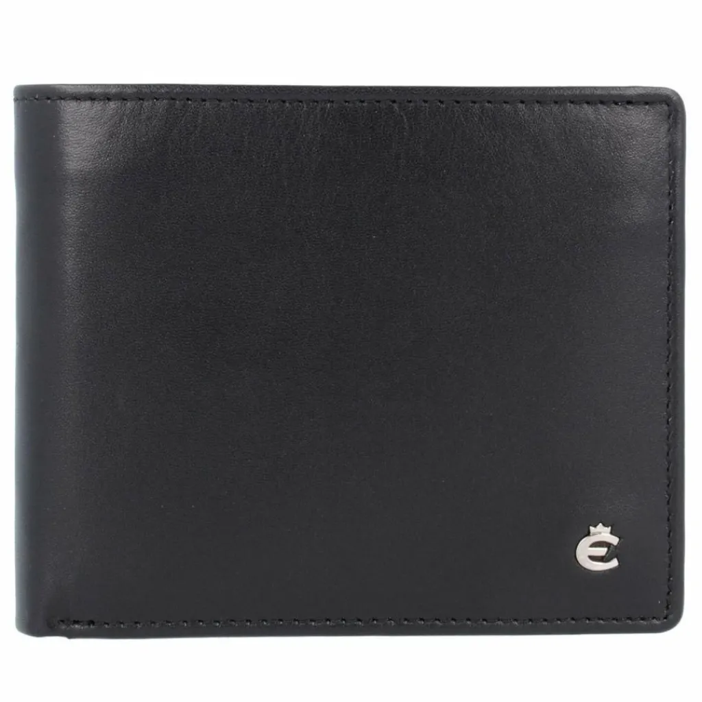 Outlet Esquire Harry Geldbörse Leder 11 cm schwarz