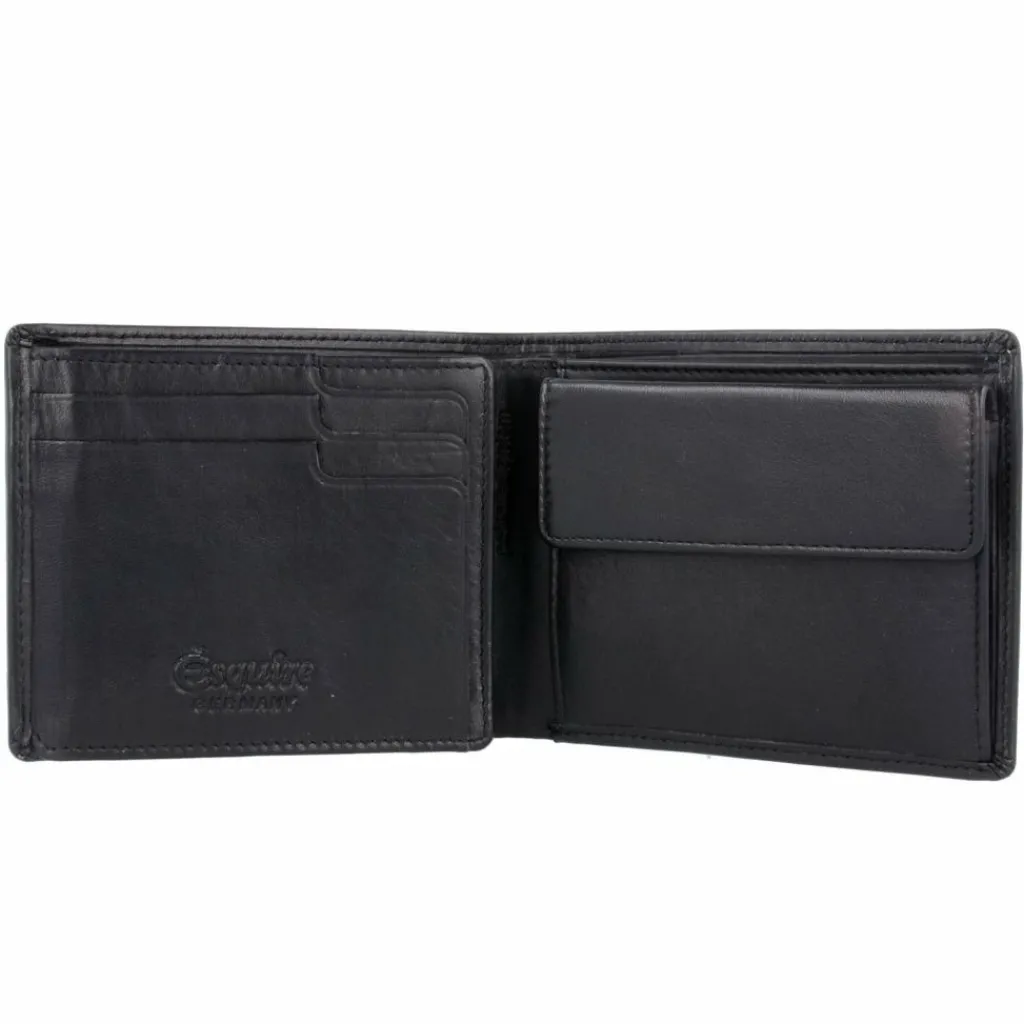 Outlet Esquire Harry Geldbörse Leder 11 cm schwarz