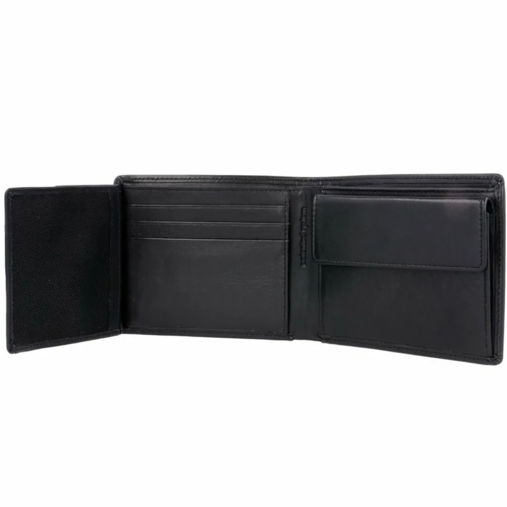 Outlet Esquire Harry Geldbörse Leder 11 cm schwarz