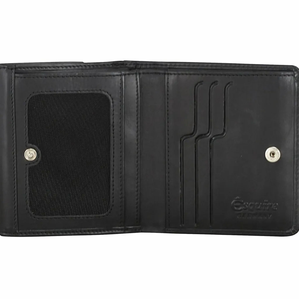 Esquire Herrengeldbörsen Querformat<Harry Geldbörse Leder 10 cm black