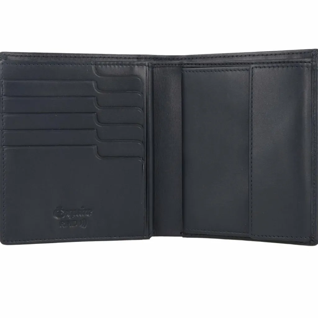 Esquire Herrengeldbörsen Hochformat<Harry Geldbörse RFID Leder 10 cm blau