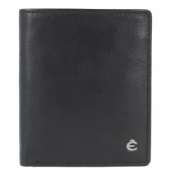 Esquire Harry Kreditkartenetui Leder 8 cm schwarz
