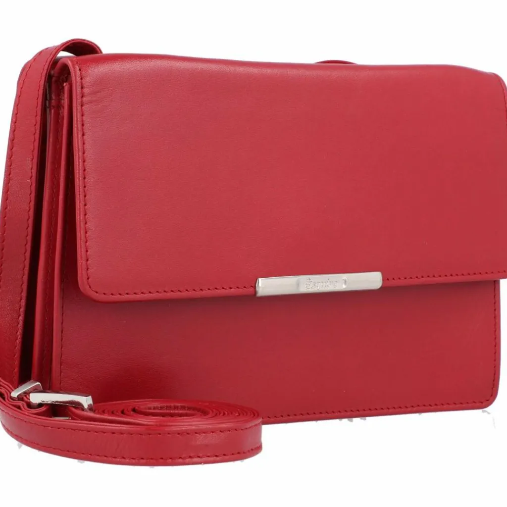 Clearance Esquire Helena Clutch Geldbörse RFID Leder 17,5 cm rot