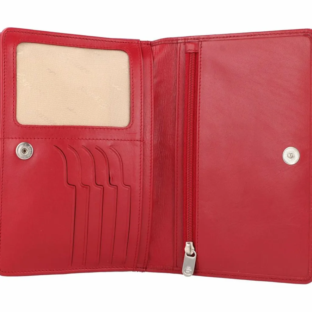 Clearance Esquire Helena Clutch Geldbörse RFID Leder 17,5 cm rot