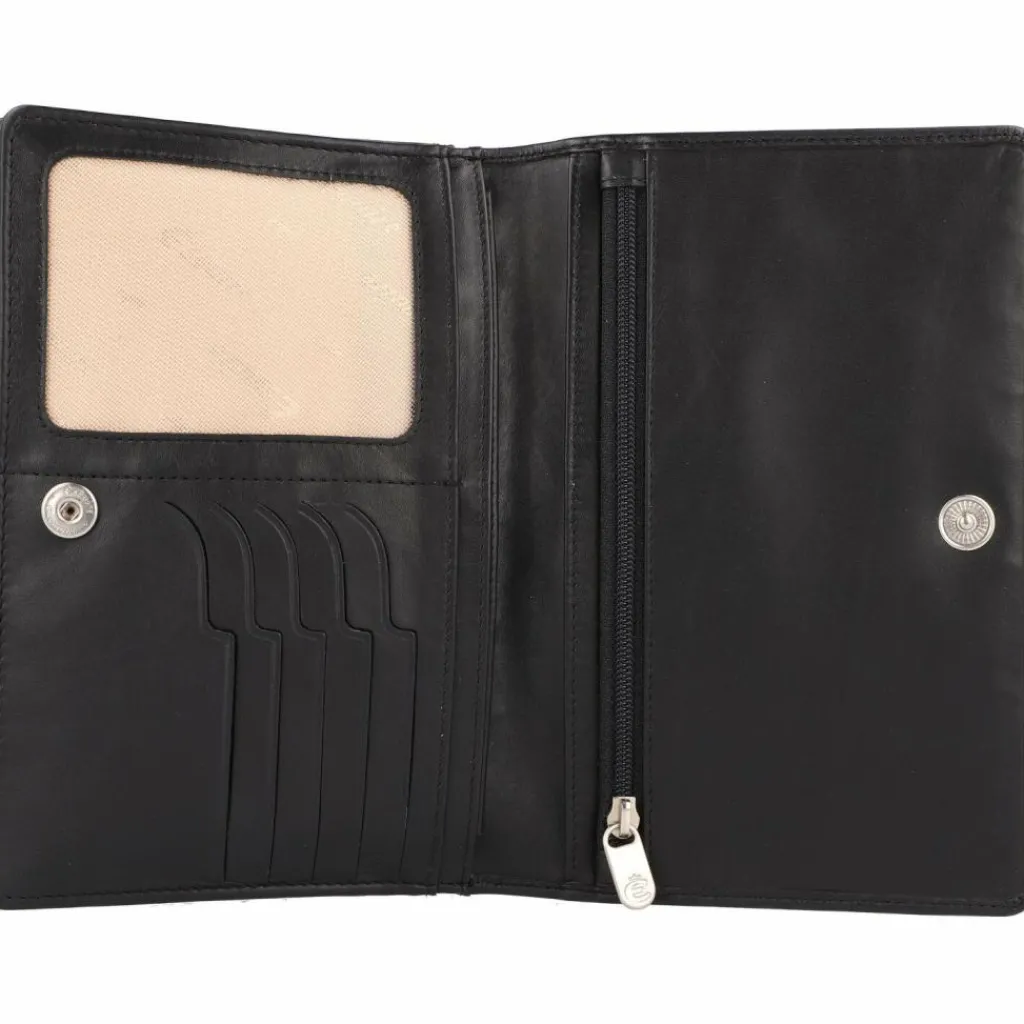 Esquire Abendtaschen & Clutches<Helena Clutch Geldbörse RFID Leder 17,5 cm schwarz