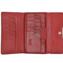 Esquire Damengeldbörsen Querformat<Helena Geldbörse Leder 18 cm rot