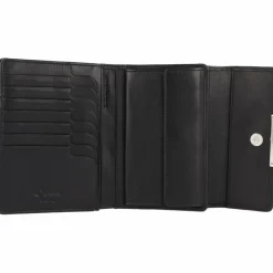 Esquire Damengeldbörsen Querformat<Helena Geldbörse RFID Leder 14 cm schwarz