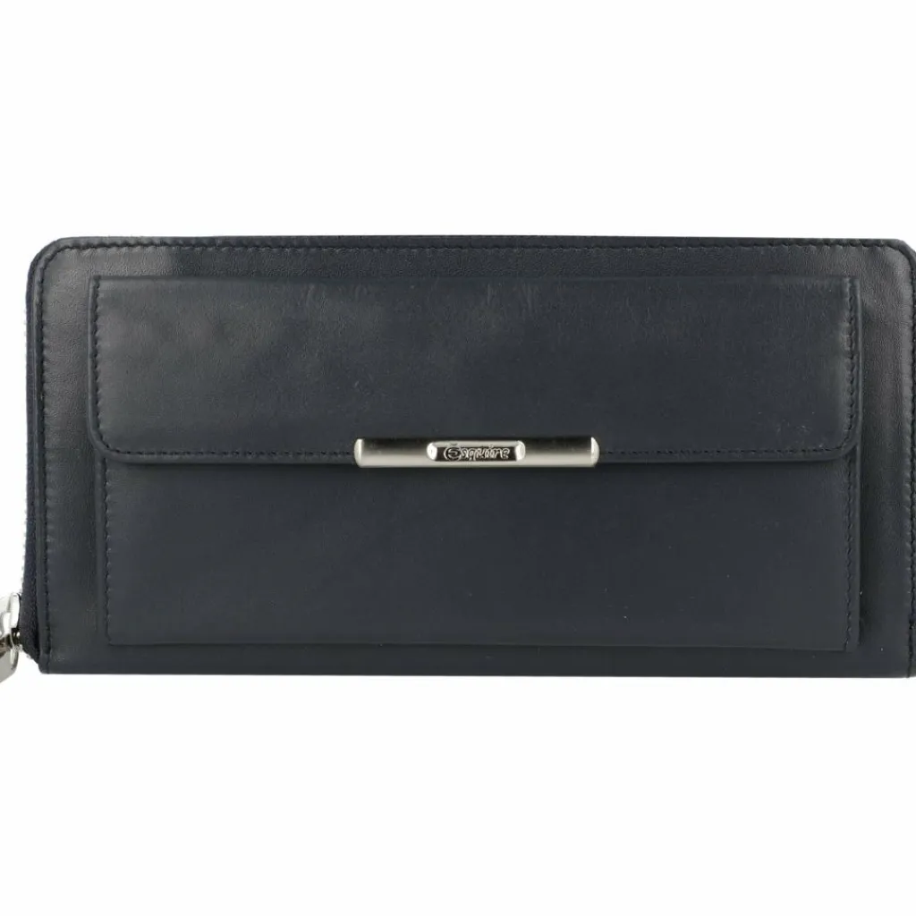 Esquire Damengeldbörsen Querformat<Helena Geldbörse RFID Leder 19 cm blau