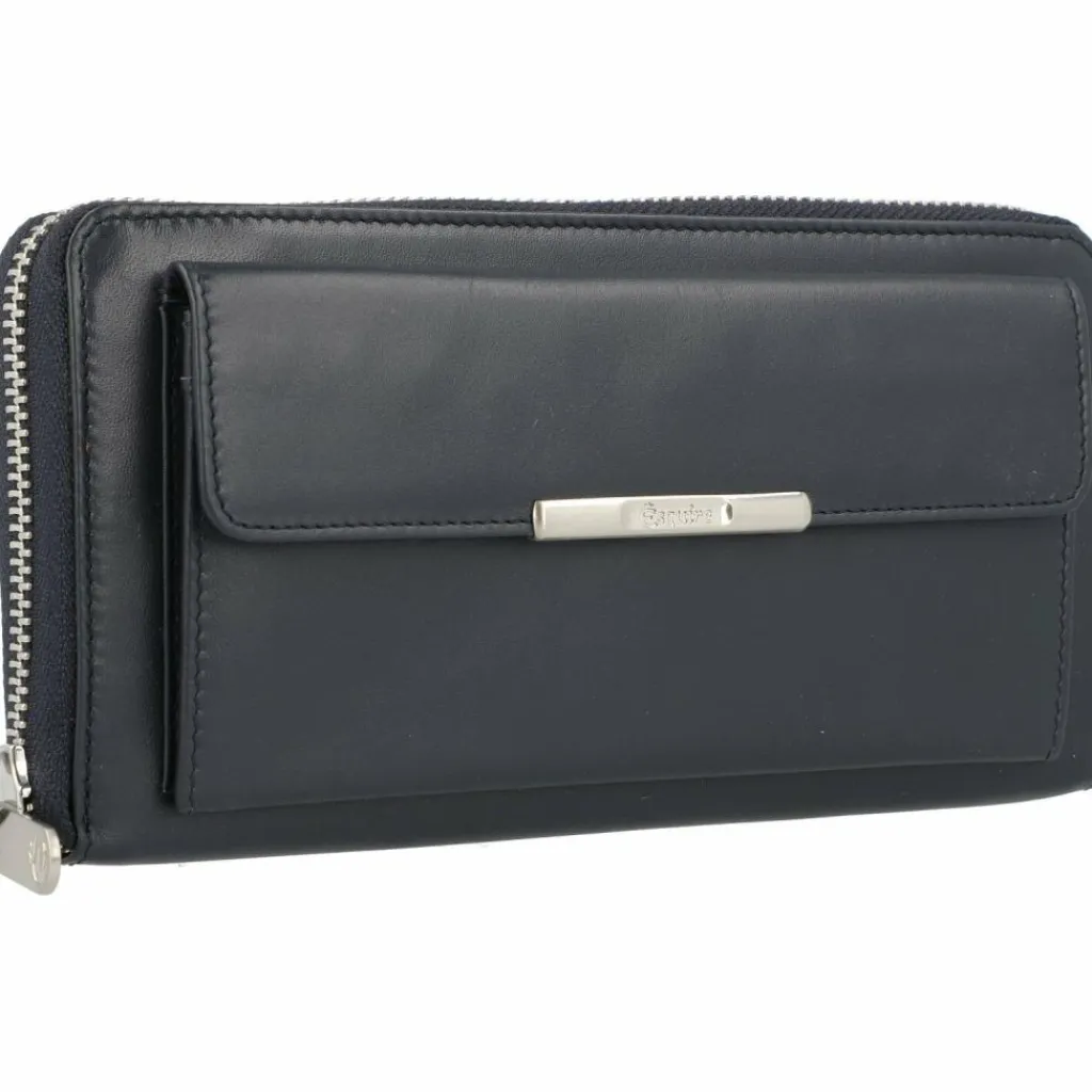 Esquire Damengeldbörsen Querformat<Helena Geldbörse RFID Leder 19 cm blau