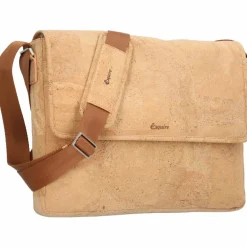 Esquire Messenger Bags|Laptoptaschen<Kork Messenger 39 cm Laptopfach natur