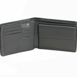 Best Esquire Logo Geldbörse I Leder 12,5 cm schwarz