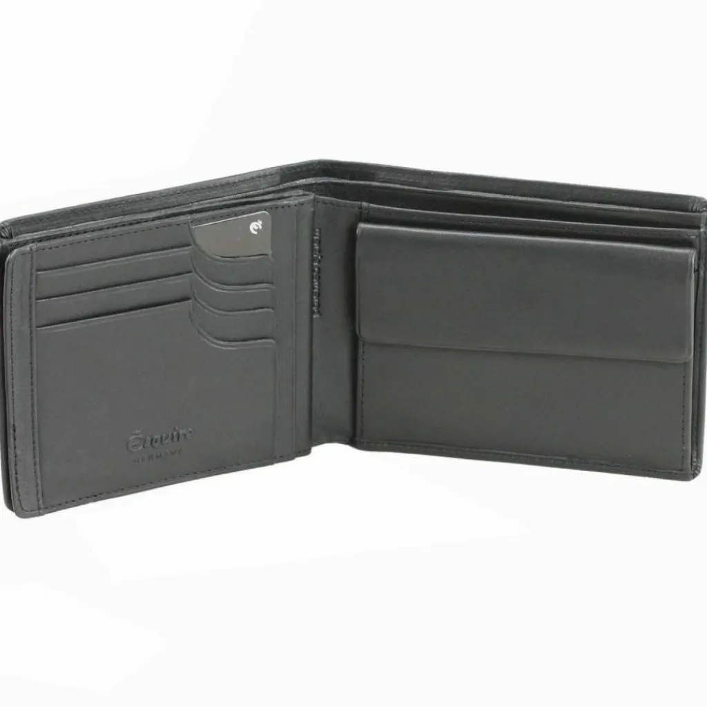 Best Esquire Logo Geldbörse I Leder 12,5 cm schwarz