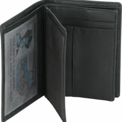 Esquire Herrengeldbörsen Hochformat<Logo Geldbörse Leder 9 cm schwarz