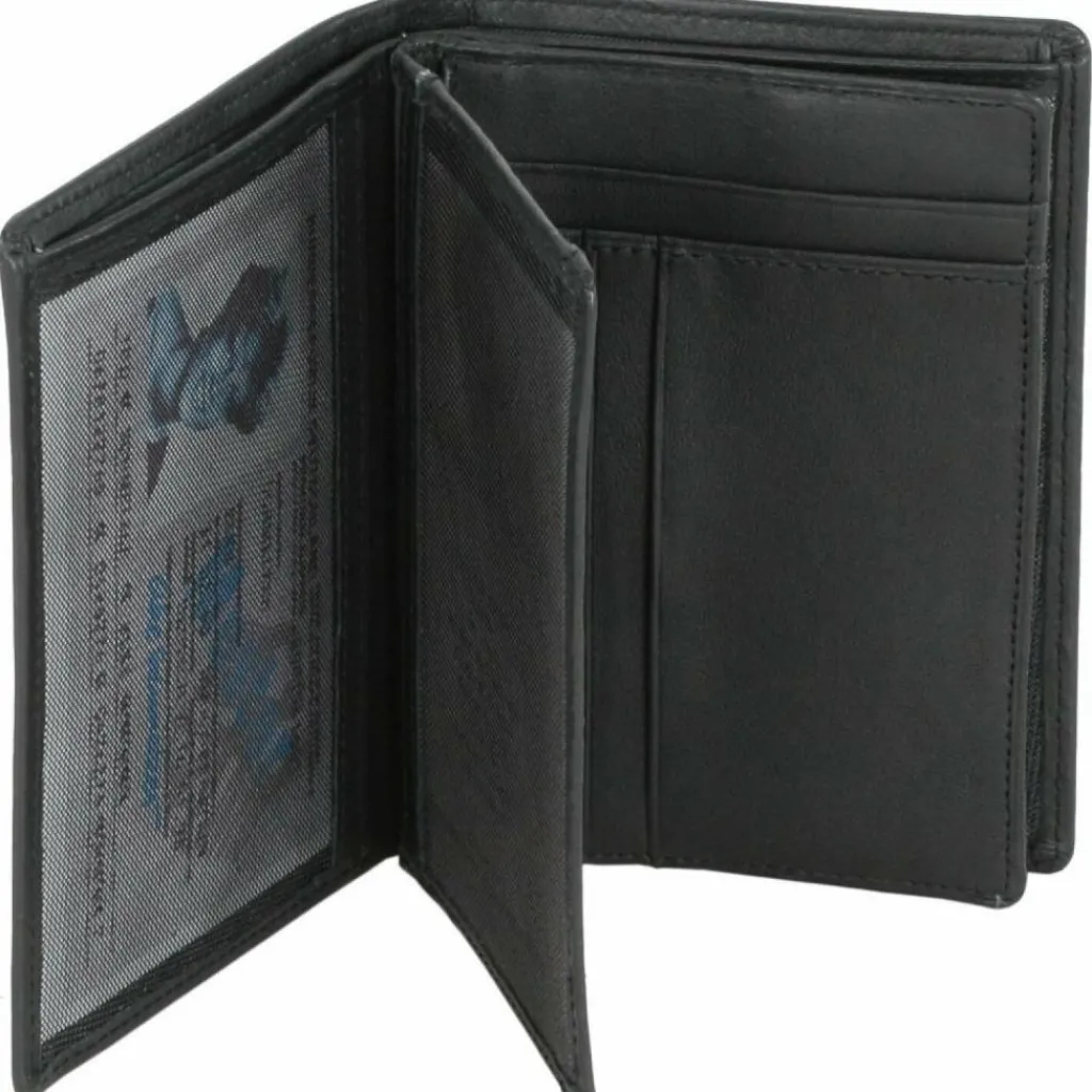 Esquire Herrengeldbörsen Hochformat<Logo Geldbörse Leder 9 cm schwarz