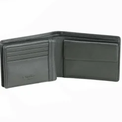 Hot Esquire Logo Geldbörse Leder 13 cm schwarz