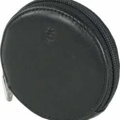 New Esquire Logo Geldbörse Leder 7 cm schwarz