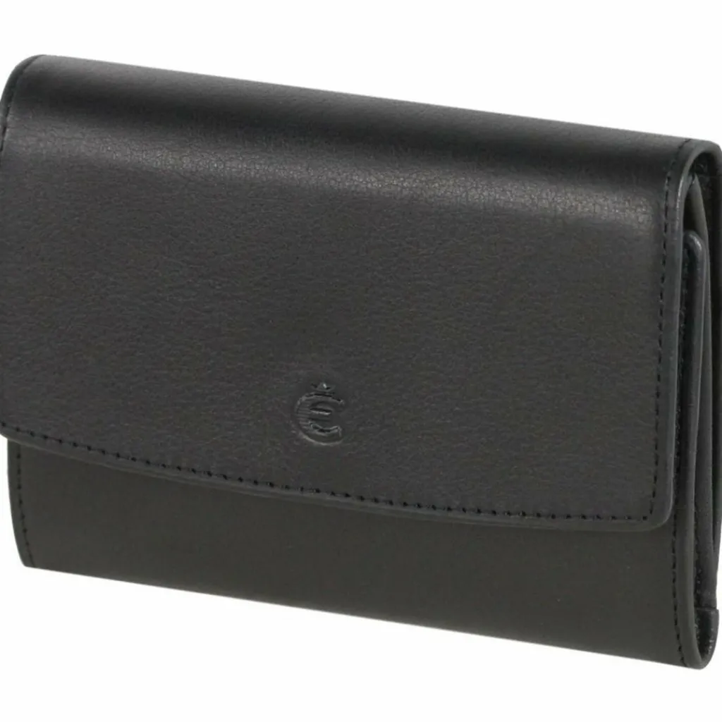 Esquire Herrengeldbörsen Querformat<Logo Geldbörse VI Leder 11,5 cm schwarz