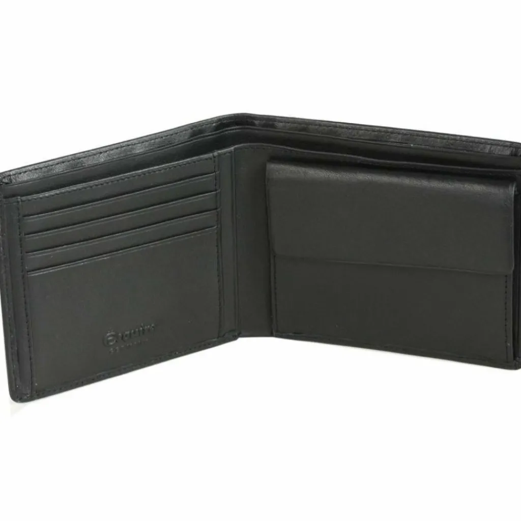 Esquire Logo Geldbörse VII Leder 12 cm schwarz